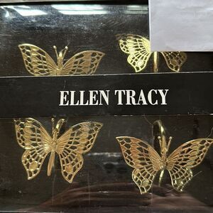 Rare! Ellen Tracy Set of Four Butterfly Napkin Rings!